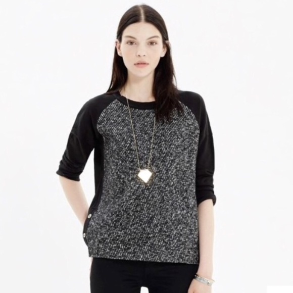 Madewell Tweed Front Top - Picture 1 of 7